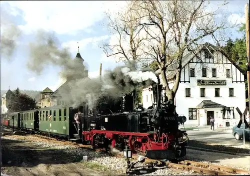 Ak Jöhstadt im Erzgebirge Sachsen, Museumsbahn, 99 1568 7