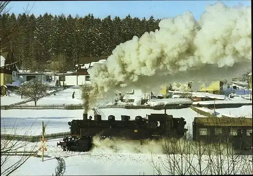 Ak  Walthersdorf Crottendorf im Erzgebirge, Lok 86 1001, P 16639