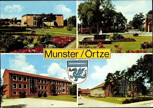 Ak Munster an der Örtze, Detailansichten, Wappen