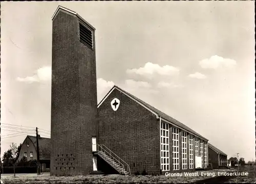 Ak Gronau in Westfalen, Evangelische Erlöserkirche