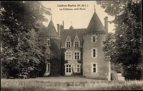 Ak Linières-Bouton Maine et Loire, Château, côté Nord