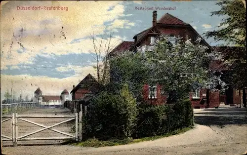 Ak Grafenberg Düsseldorf am Rhein, Restaurant Wandershof