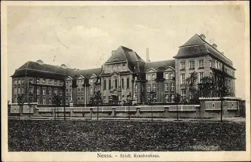 Ak Neuss am Rhein, Städtisches Krankenhaus
