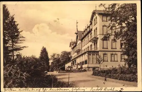 Ak Naurod Wiesbaden in Hessen, Kurhaus, Seitenansicht