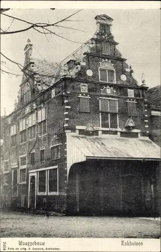 Ak Enkhuizen Nordholland Niederlande, Waaggebouw