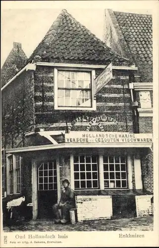 Ak Enkhuizen Nordholland Niederlande, Oud Hollandsch huis