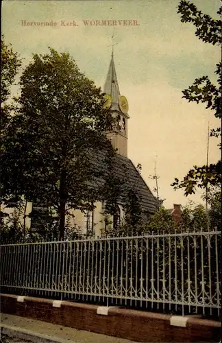 Ak Wormerveer Nordholland Niederlande, Hervormde Kerk