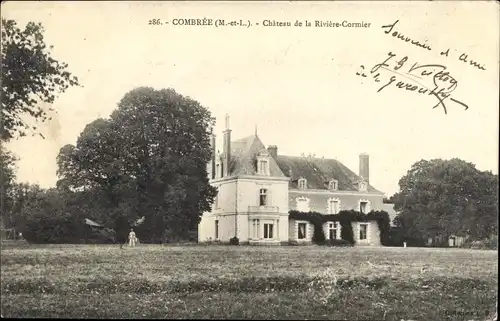 Ak Combrée Maine et Loire, Chateau de la Riviere Cormier