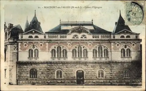 Ak Beaufort en Vallée Beaufort en Anjou Maine et Loire, La Caisse d'Epargne