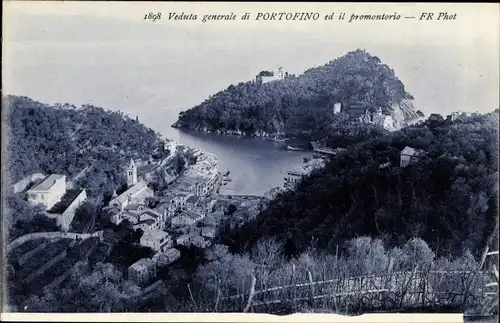 Ak Portofino Liguria, Veduta generale