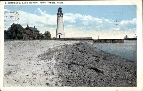 Ak Port Huron Michigan USA, Lighthouse, Lake Huron