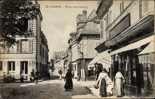 Ak Cosne Cours sur Loire Nièvre, Place du Carroy