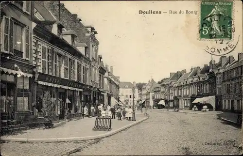 Ak Doullens Somme, Rue du Bourg, Maison Cresson