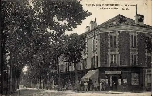 Ak Le Perreux sur Marne Val de Marne, Avenue Ledru Rollin