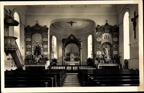 Ak Jungingen Baden Württemberg, Pfarr und Wallfahrtskirche, Innenansicht, Hohenzollern