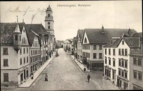 Ak Hechingen in Baden Württemberg, Marktplatz