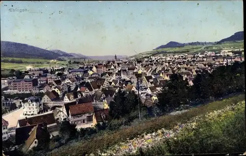 Ak Ebingen Albstadt in Württemberg, Totalansicht der Ortschaft