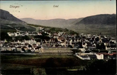 Ak Ebingen Albstadt in Württemberg, Totalansicht der Ortschaft