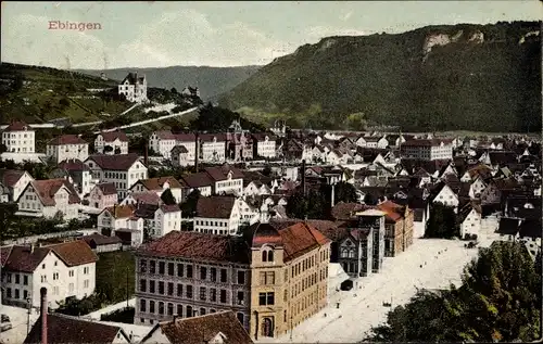 Ak Ebingen Albstadt im Zollernalbkreis, Blick auf den Ort