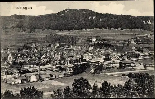 Ak Ebingen Albstadt in Württemberg, Totalansicht der Ortschaft