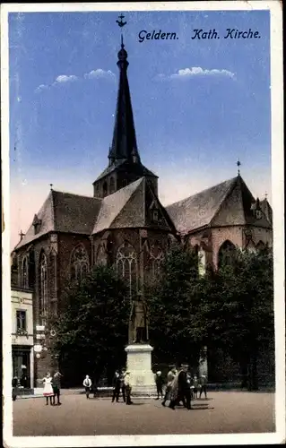 Ak Geldern am Niederrhein, Katholische Kirche, Denkmal
