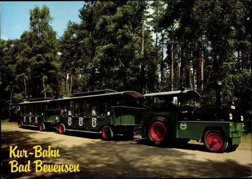 Ak Bad Bevensen in Niedersachsen, Kur Bahn zwischen Medingen und Fährhaus