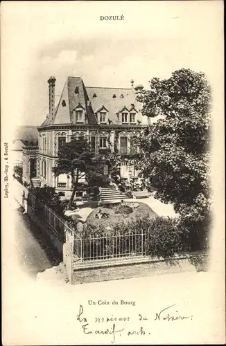 Ak Dozulé Calvados, Un Coin du Bourg
