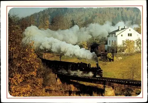 Ak Schmalspurbahn Wolkenstein Jöhstadt, Preßnitztal