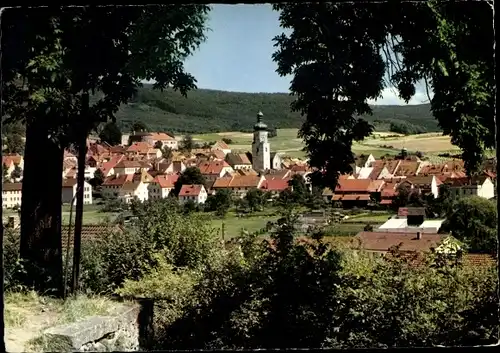 Ak Waldmünchen im Oberpfälzer Wald Bayern, Durchblick zum Ort