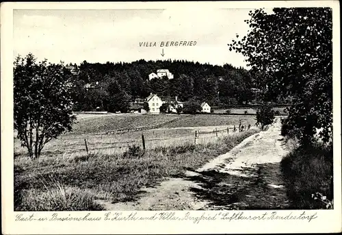 Ak Bendestorf am Kleckerwald in Niedersachsen, Gasthof E. Kurth und Villa Bergfried