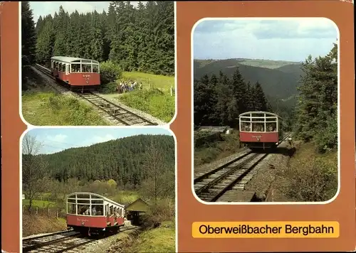 Ak Oberweißbach im Weißbachtal Thüringen, Bergbahn
