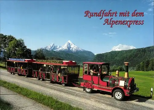 Ak Schönau am Königssee Oberbayern, Rundfahrt mit dem Alpenexpress