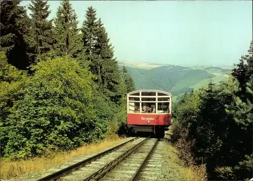 Ak Lichtenhain an der Bergbahn Schwarzatal Thüringen, Bergbahn