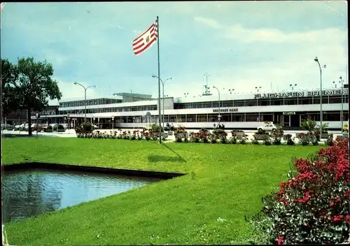 Ak Bremen, Flughafen, Blick auf das Hauptgebäude