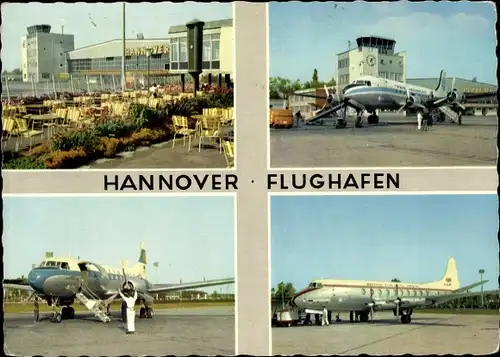 Ak Hannover in Niedersachsen, Flughafen, Passagierflugzeug, Pan American