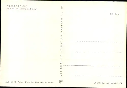Ak Freiberg in Sachsen, Blick auf Petrikirche und Dom