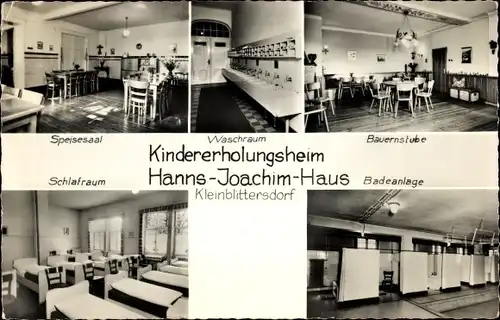 Ak Kleinblittersdorf Saarland, Kindererholungsheim Hanns Joachim Haus, Speisesaal, Waschraum
