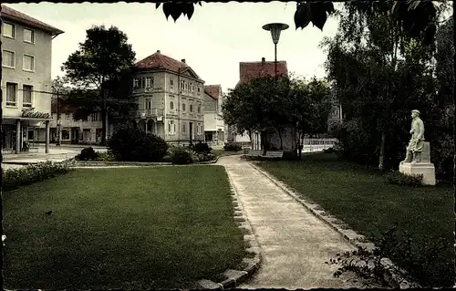 Ak Idar Oberstein an der Nahe, Stadtanlagen, Schleiferdenkmal