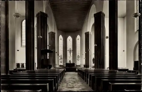 Ak Euskirchen Nordrhein Westfalen, Herz Jesu-Kirche