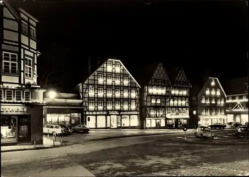 Ak Soest in Westfalen, Markt in Festbeleuchtung