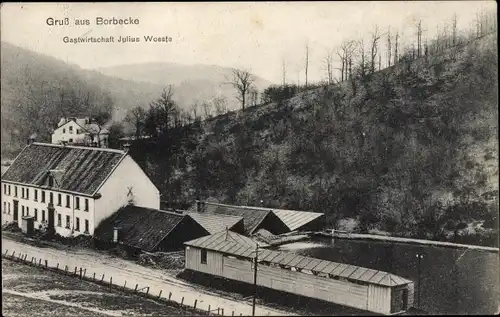 Ak Borbecke Werdohl im Sauerland, Gastwirtschaft