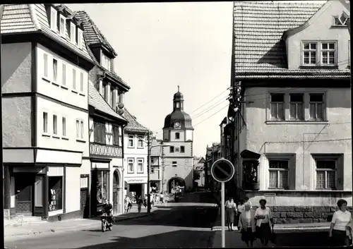 Foto Waltershausen in Thüringen, Wilhelm Pieck Straße, Nicolaustor
