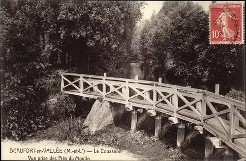 Ak Beaufort en Vallée Beaufort en Anjou Maine et Loire, Le Couasnon, Vue prise des Pres du Moulin