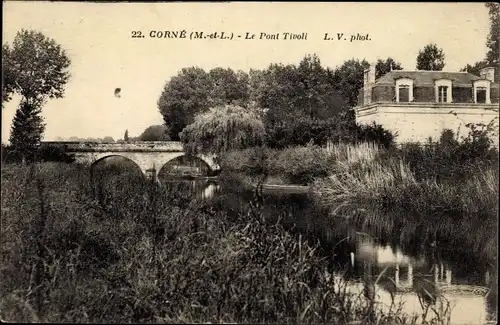 Ak Corné Maine et Loire, Le Pont Tivoli