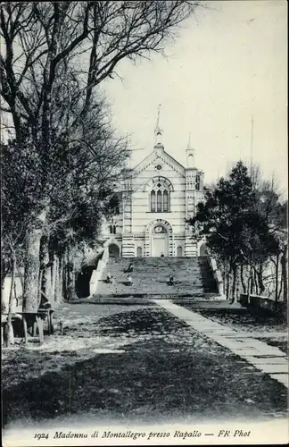 Ak Rapallo Liguria, Madonna di Montallegro