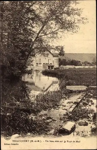 Ak Thiaucourt Meurthe et Moselle, Un beau site sur le Rupt de Mad