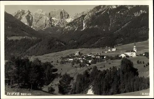 Ak Telfes im Stubai Tirol, Panorama vom Ort