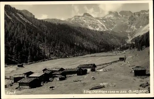 Ak Fulpmes in Tirol, Schlickeralm, Panorama gegen Burgstall