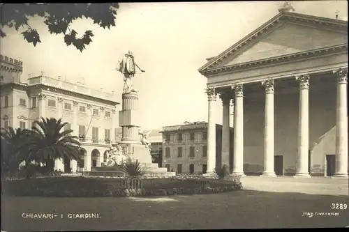 Ak Chiavari Liguria, Giardini, Monument