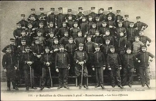 Ak 5e Bataillon de Chasseurs a pied, Remirement, les Sous Officiers